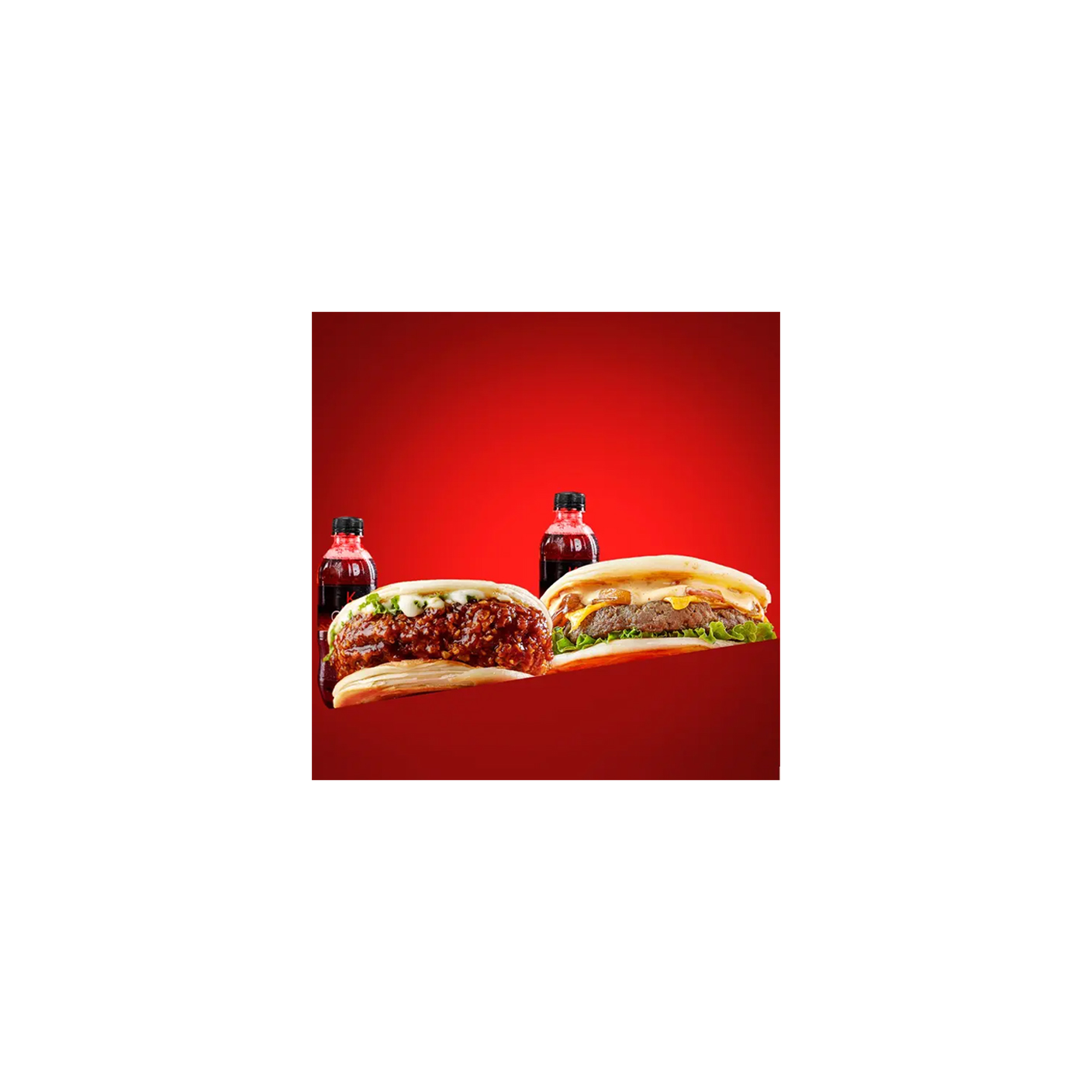 1 Beef Smash Lacha Paratha Single Patty & 1 Saucy Chatkara Lacha Paratha +2 drinks
