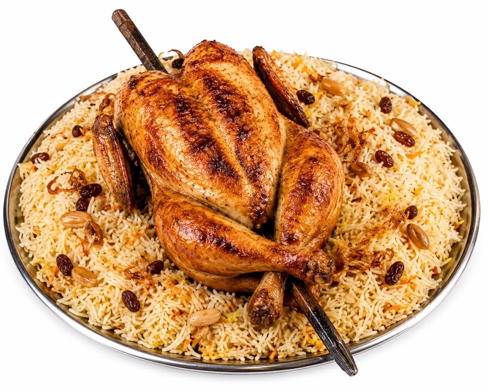 Chicken sajji chawal