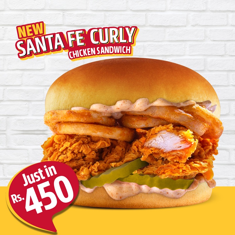 Santa Fe Curly Chicken Sandwich
